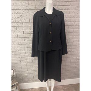 Mark, Fore & Strike Women Black Shift Dress & Jacket 2 Pcs Set Size 12